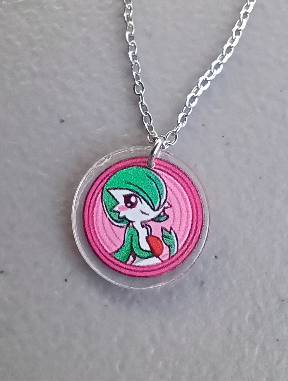Pokemon Gardevoir Handmade Stainless Steel Necklace